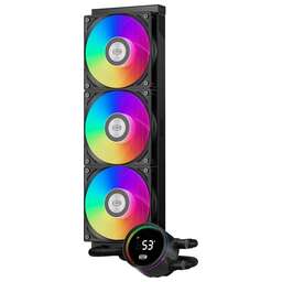 PCCOOLER Система водяного охлаждения DA360 Pro Digital BK ARGB Soc-AM5/AM4/1200/1700/1851 черный 4-pin 33.7dB Al LCD 300W Ret (DA360PRO-BKAWXL-GL)