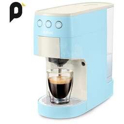 KITFORT Кофеварка КТ-7466, рожковая, голубой / белый