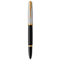 PARKER Ручка перьев. 51 Premium (CW2169030) Black St.Steel GT F ст.нерж. подар.кор