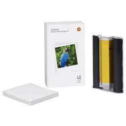 XIAOMI Фотобумага Instant Photo Paper 3", A7, для термической печати, 40л, 273г/м2, белый, фактура гладкая, покрытие глянцевое [bhr6756gl]