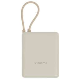 XIAOMI Внешний аккумулятор со встроенным кабелем 33W Power Bank 10000mAh (Integrated Cable) бежевый