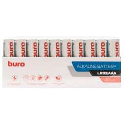 BURO Батарея Alkaline LR03 AAA (40шт) коробка