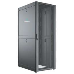 C3 SOLUTIONS Шкаф серверный (C3.RF2401) напольный 24U 600x1050мм пер.дв.перфор. 2 бок.пан. направл.под закл.гайки 1500кг черный 1182мм металл