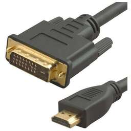 NONAME Кабель аудио-видео Lazso WH-141 HDMI (m)/DVI-D (m) 15м. позолоч.конт. черный (WH-141(15M))