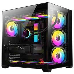 BLOODY Корпус CC-122 черный без БП ATX 10x120mm 1xUSB2.0 1xUSB3.0 audio
