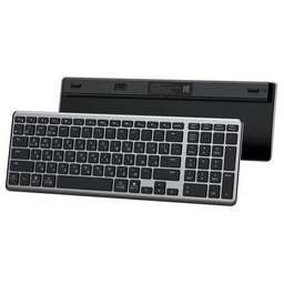 UGREEN Клавиатура беспроводная KU005 (15956) 2.4GHz Bluetooth5.0 Ultra Slim Wireless Keyboard. Цвет: серебристый