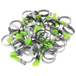 СИБРТЕХ Хомуты металлические элемент крепления с формой ключа 25-40 мм, 50 штук в упаковке 47551