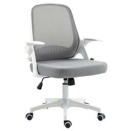 CACTUS Кресло CS-WMC212-GY, на колесиках, сетка/ткань, серый