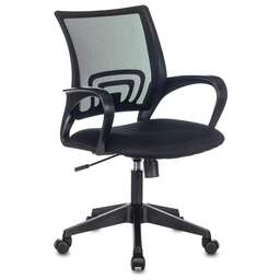БЮРОКРАТ Кресло CH-695N черный TW-01 сиденье черный TW-11 сетка/ткань крестов. пластик