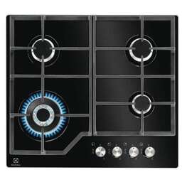 ELECTROLUX Газовая варочная панель KGG64362K, 4 конфорки, закаленное стекло, черный