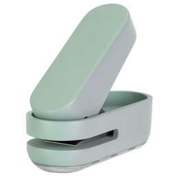 DELI Дырокол NS088green макс.:10лист. пластик зеленый отв.:1