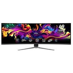 MSI 49" Монитор MPG 491CQP QD-OLED, 5120x1440, QD OLED, 144Гц, 2хHDMI, 1хDP, изогнутый, черный [9s6-3fa84t-010]