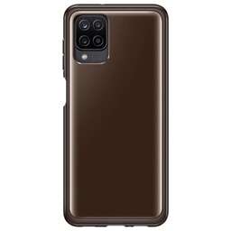 SAMSUNG Чехол (клип-кейс) для Galaxy A12 Soft Clear Cover черный (EF-QA125TBEGRU)