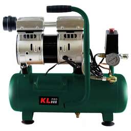 KLPRO Профессиональный бесшумный воздушный компрессор KLK8S (сеть, 0,7Квт, 8бар, 131л/мин, емкость 8л)