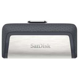 SanDisk Флеш-накопитель 256 МБ Ultra Dual Type-С разъемы USB-C/USB-A. Цвет: серебристый