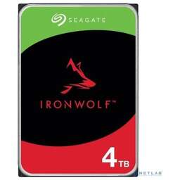 SEAGATE Жесткий диск Ironwolf ST4000VN006, 4ТБ, HDD, SATA III, 3.5