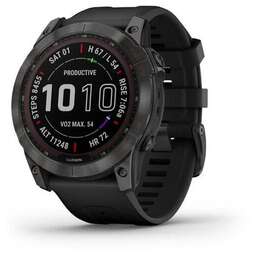Garmin Fenix 7X Sapphire Solar Carbon Gray DLC Ti w/Black Band NA Спортивные часы 010-02541-10