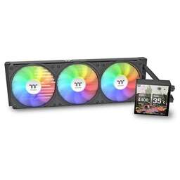 THERMALTAKE Система водяного охлаждения LB360 Ultra ARGB Soc-AM5/AM4/1200/1700/1851 черный 4-pin 33.8dB Al LCD Ret (CL-W507-PL12SW-A)