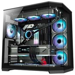 BLOODY Корпус BD-CC109 черный без БП ATX 10x120mm 2xUSB3.0 audio
