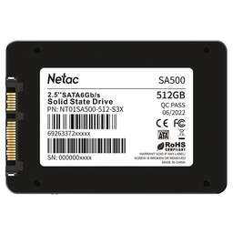 NETAC Накопитель SSD 2,5 SATA-III SA500 512GB NT01SA500-512-S3X TLC