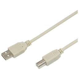 REXANT (18-1106) Кабель USB (шт. USB B - шт. USB A) 3 метра, серый REXANT