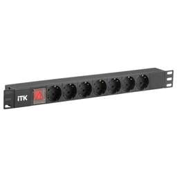 ITK Блок распределения питания PH12-7D3 гор.размещ. 7xSchuko базовые 10A C14