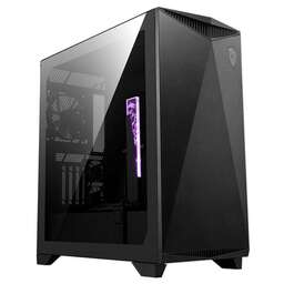MSI Корпус MPG GUNGNIR 300P AIRFLOW 2xUSB 3.2 Gen 1, 1xUSB 3.2 Gen2 Type-C, 4x120mm PWM black Fan, 1x80mm Fan, 2x 6015 Fan, MPG PCI-E 4.0 X16 RISER CABLE, Tempered Glass Window