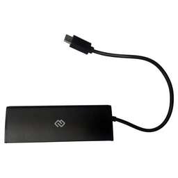 DIGMA Хаб (разветвитель) HUB-4U2.0-UC-B, черный