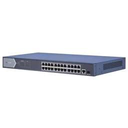 HIKVISION Коммутатор DS-3E0526P-E 25x1Гбит/с 1SFP 24PoE+ 270W неуправляемый