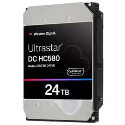 WESTERN DIGITAL Жесткий диск серверный 3.5" 24TB WD Ultrastar DC HC580 WUH722422ALE6L4 SATA 6Gb/s, 7200rpm, 512MB, 512e/4Kn