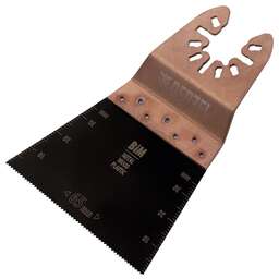 DENZEL Насадка для МФИ режущая прямая, BiM, по металлу и дереву, 65 x 1.2 мм, мелкий зуб 782303