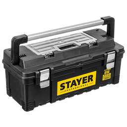 STAYER JUMBO-26, 650 x 280 x 270 мм, (26″), пластиковый ящик для инструментов, Professional (38003-26)