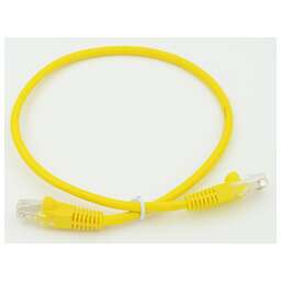 NONAME Патч-корд cat.5E stranded molded 0.5м желтый RJ-45 (m)-RJ-45 (m)