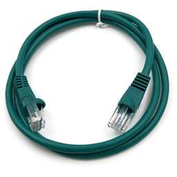 BURO Патч-корд UTP-5E-1M-GR UTP 4 пары cat.5E CCA molded 1м зеленый RJ-45 (m)-RJ-45 (m)