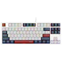 ACER Клавиатура OKW305 механическая белый USB for gamer LED (ZL.KBDCC.01W) кабель 1.8м