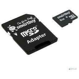 SMART BUY Micro SecureDigital 8Gb SB8GBSDCL10-01 Micro SDHC Class 10, SD adapter