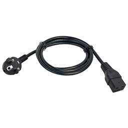 ITK Шнур питания PC-C19D-3M C19-Schuko проводник.:3x1.5мм2 3м 230В 16А черный