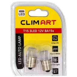 Clim Art Лампа светодиодная Clim Art T15 3LED 12V (R10W)/к-т 2 шт CLA00501