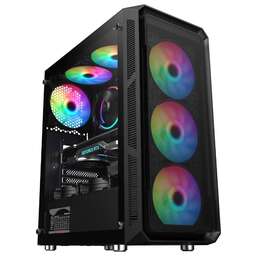 OKLICK Корпус ATX OCC-MD301, Midi-Tower, без БП, черный