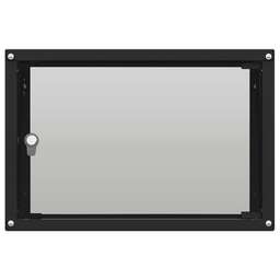 NTSS Шкаф коммутационный Lime -WL9U5560GS-BL настенный, стеклянная передняя дверь, 9U, 550x500x600 мм