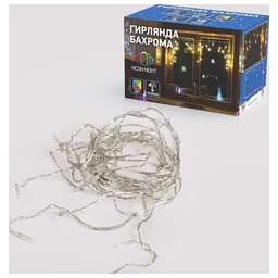 NEON-NIGHT (255-009) ГИРЛЯНДА АЙСИКЛ (БАХРОМА) LED, 1,8 Х 0,5 М, ПР-Й ПРОВОД, 230 В, LED RGB