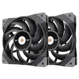THERMALTAKE Вентилятор Toughfan 12 2шт, 120мм, 4-pin, 2000об/мин, 19.2 - 22.3 дБ, черный, Ret [cl-f082-pl12bl-a]