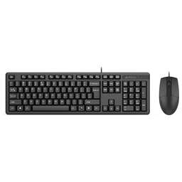 A4TECH Комплект (клавиатура+мышь) KR-3330S, USB, проводной, черный