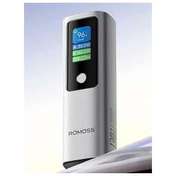 ROMOSS Внешний аккумулятор (Power Bank) PPU10, 10000мAч, серебристый/черный [1746858]