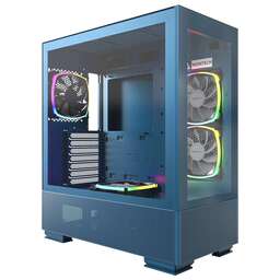 MONTECH Корпус Sky Two Morocco голубой без БП ATX 3x140mm 2xUSB3.0 audio bott PSU