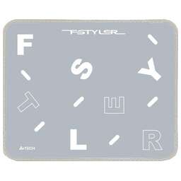 A4TECH Коврик для мыши FStyler FP25 (S) серый/белый, ткань, 250х200х2мм [fp25 silver]