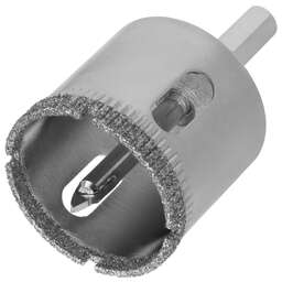 СИБРТЕХ Сверло по керамической плитке и стеклу, 32 х 55 мм, шестигранный хвостовик, с центрующим сверлом 72717