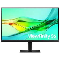 SAMSUNG Монитор 27" ViewFinity S6 S27D604UAIXCI черный IPS LED 5ms 16:9 HDMI матовая HAS Piv 1000:1 350cd 178гр/178гр 2560x1440 100Hz DP Quad 2K (1440p) USB 6.1кг