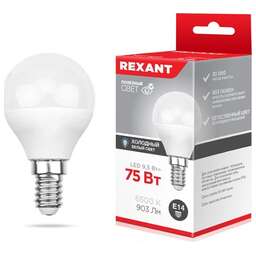 REXANT (604-207) 9,5 Вт E14 903 Лм 6500 K холодный свет