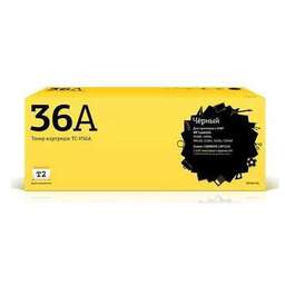 T2 Картридж CB436A, CB436A, черный / TC-H36A